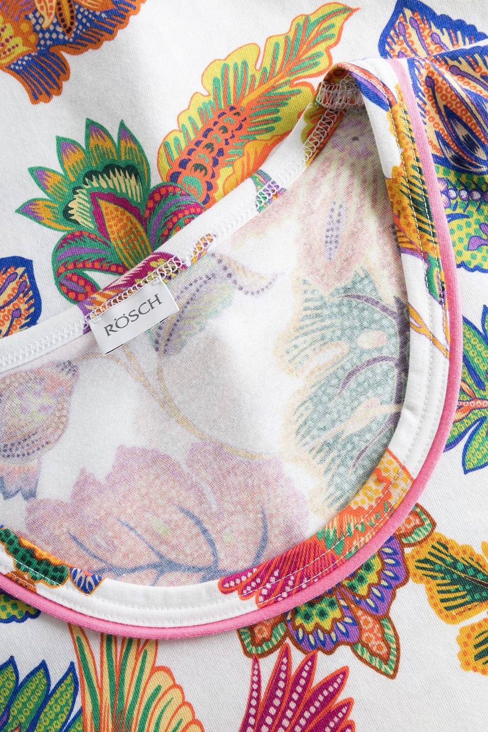 Rösch Pyjama mit Blumenprint exotisch Baumwolle/Modal Sonderangebot