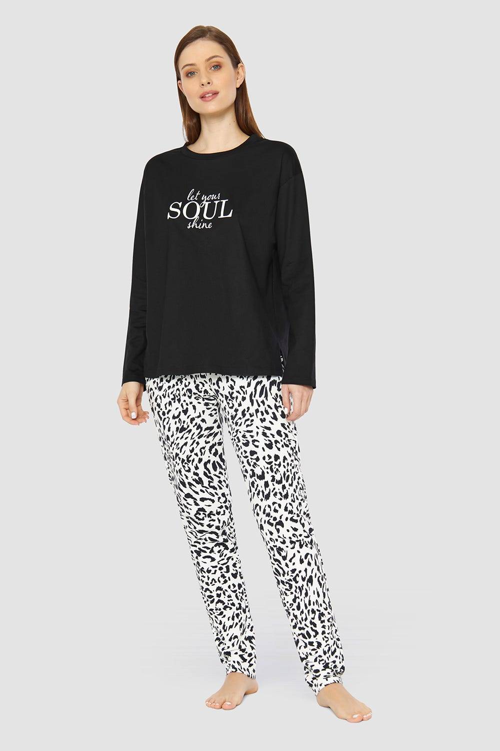 Rösch Shirt mit Schriftzug &quot;let your soul shine&quot; 100% Baumwolle Valentinstagsangebot