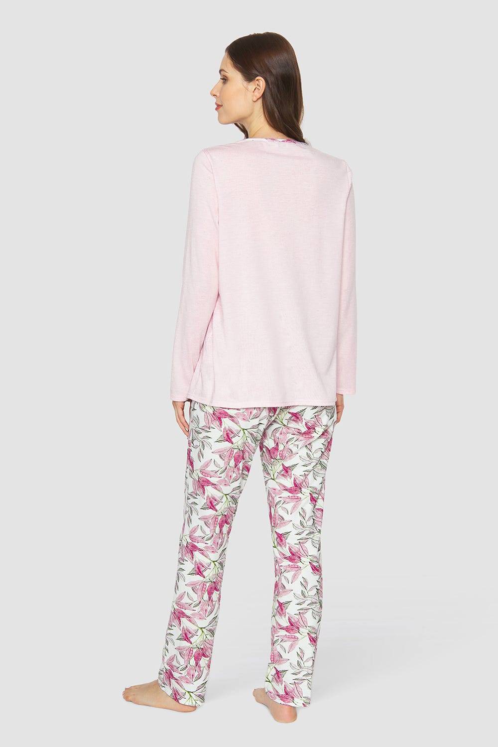 Rösch Pyjama mit Tropfenausschnitt 100% Baumwolle Top Angebot