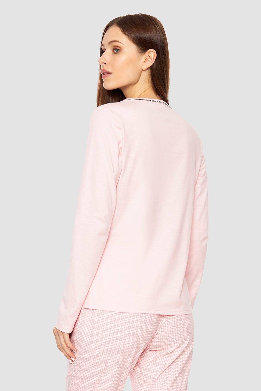 Rösch Shirt mit Schriftzug Rosa Baumwolle/Elasthan Exklusive Angebote