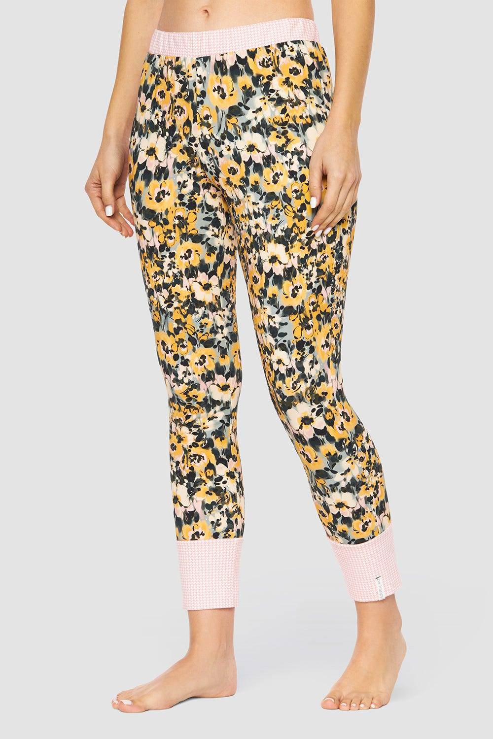 Rösch 7/8-Hose im Muster-Mix Baumwolle/Elasthan Blitzangebot