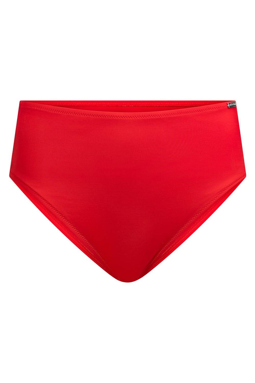 Rösch Bikini-Hose in Rot einfarbig hoher Taillenausschnitt Tägliche Deals