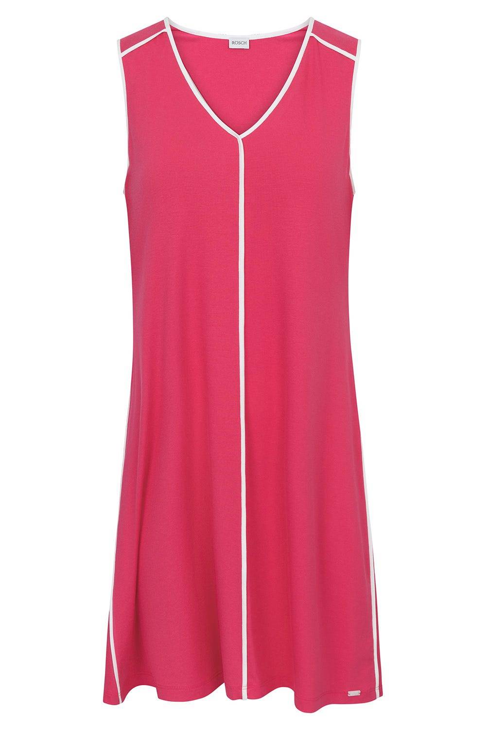 Rösch Strandkleid Ärmellos mit Kontrast-Paspeln Viskose/Elasthan Tiefpreis