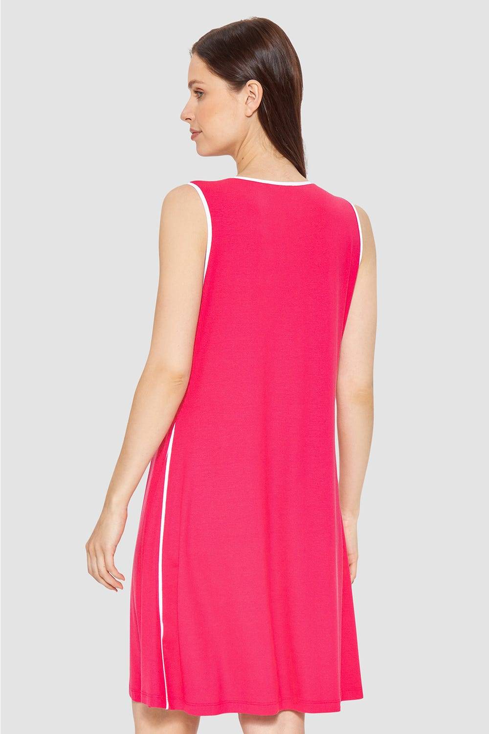 Rösch Strandkleid Ärmellos mit Kontrast-Paspeln Viskose/Elasthan Tiefpreis