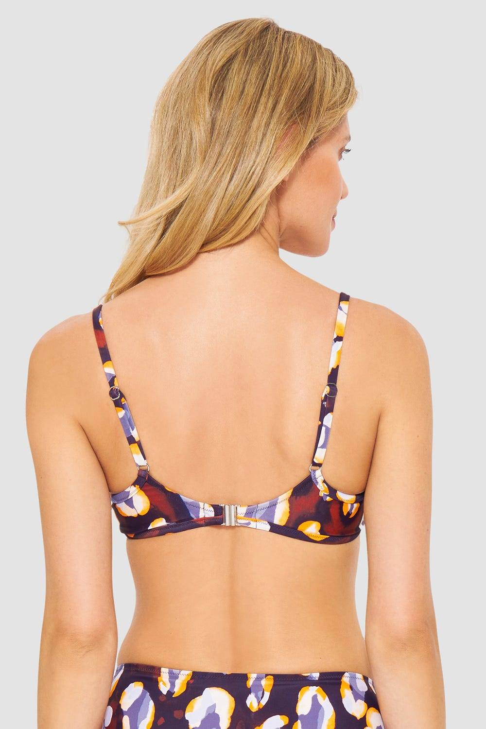 Rösch Bikini-Oberteil im Tupfendruck Modern Leo Wickeloptik Wochenangebot