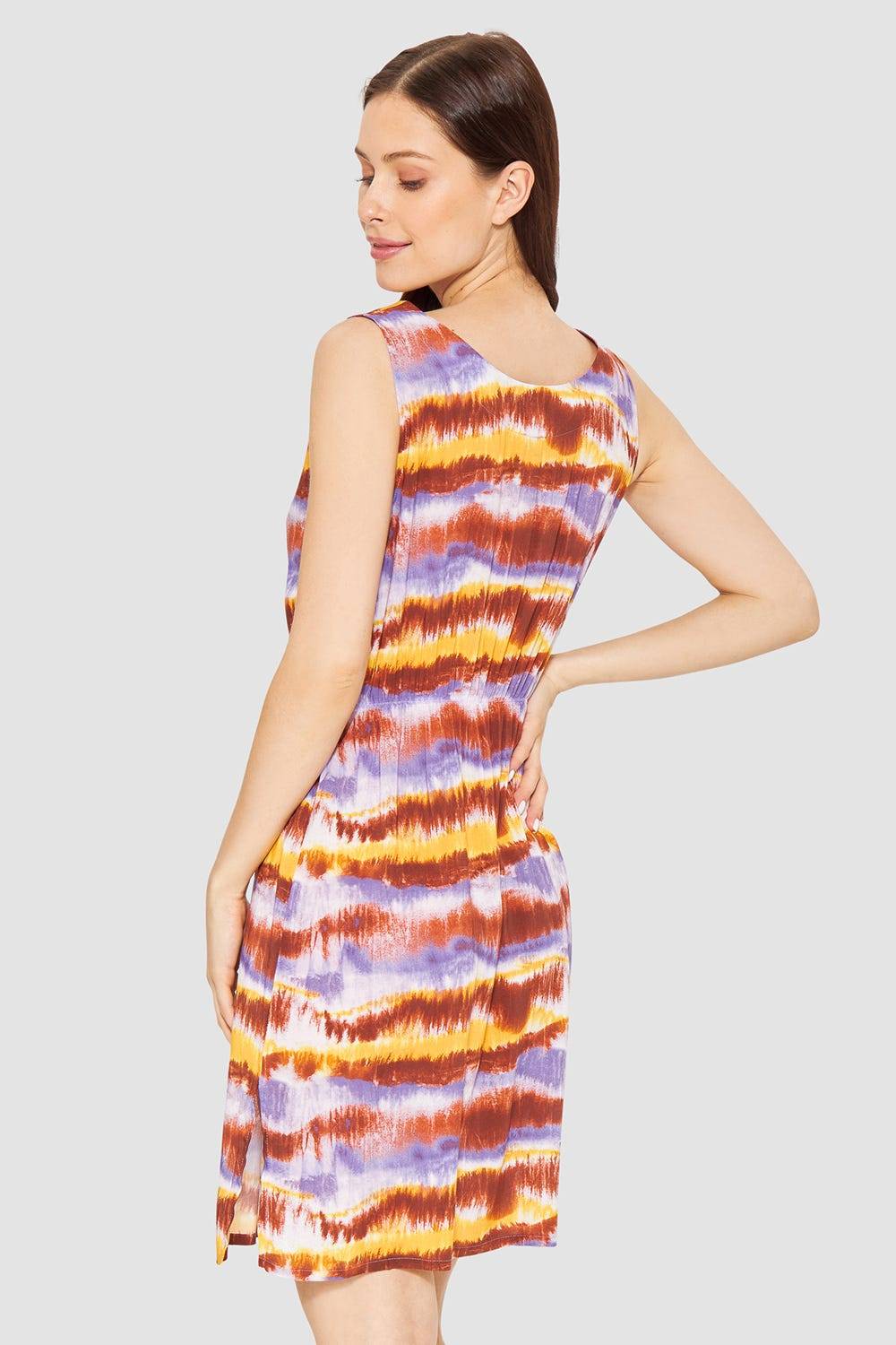 Rösch Trägerkleid im Batikdruck moderne Streifen im Webdruck 100% Viskose Bis zu 60% Rabatt