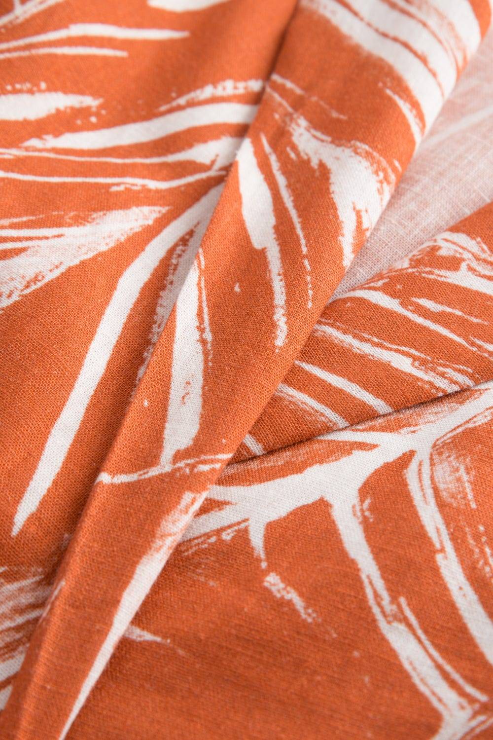 Rösch Freizeitkleid im sommerlichen Blätter-Druck Wickelform Leinen/Viskose 50% Rabatt für begrenzte Zeit