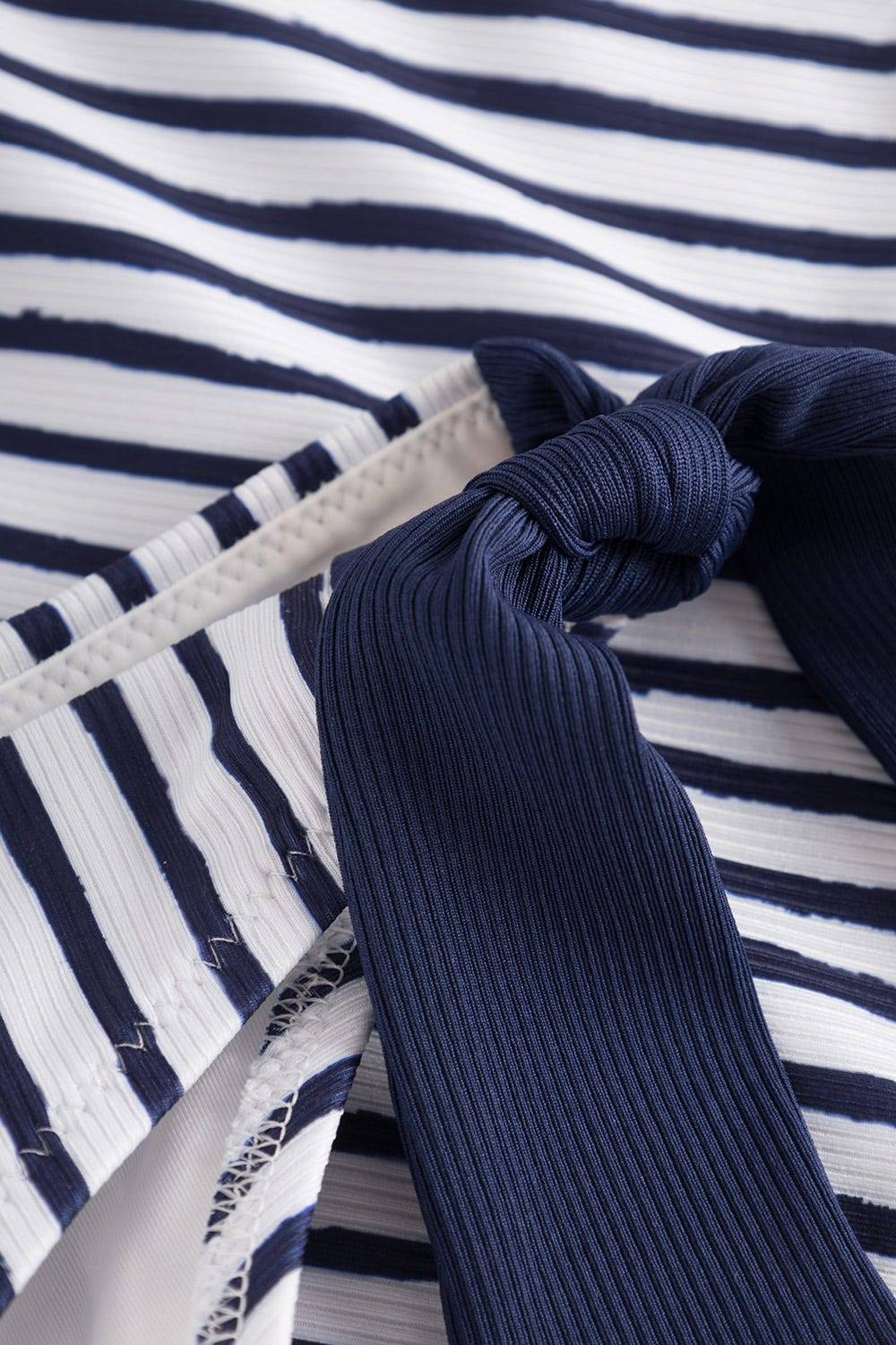 Rösch Bikini Hose im Streifen-Druck Bänder Ripp recyceltes Polyester/Elasthan Meist gekauft
