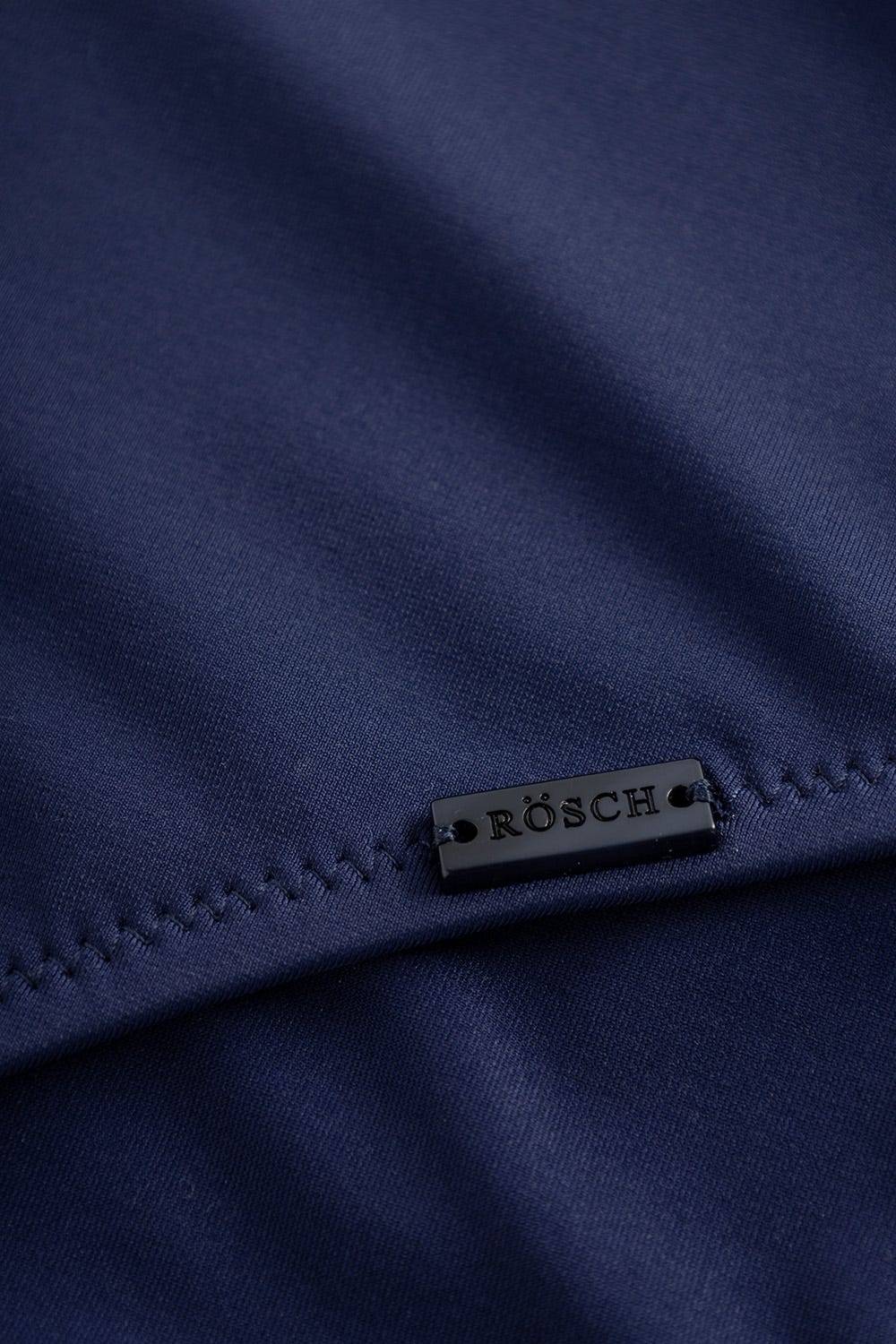 Rösch Badeanzug mit Raffungen Bügel Dunkelblau Ripp recyceltes Polyester/Elasthan Fabrik Onlineshop