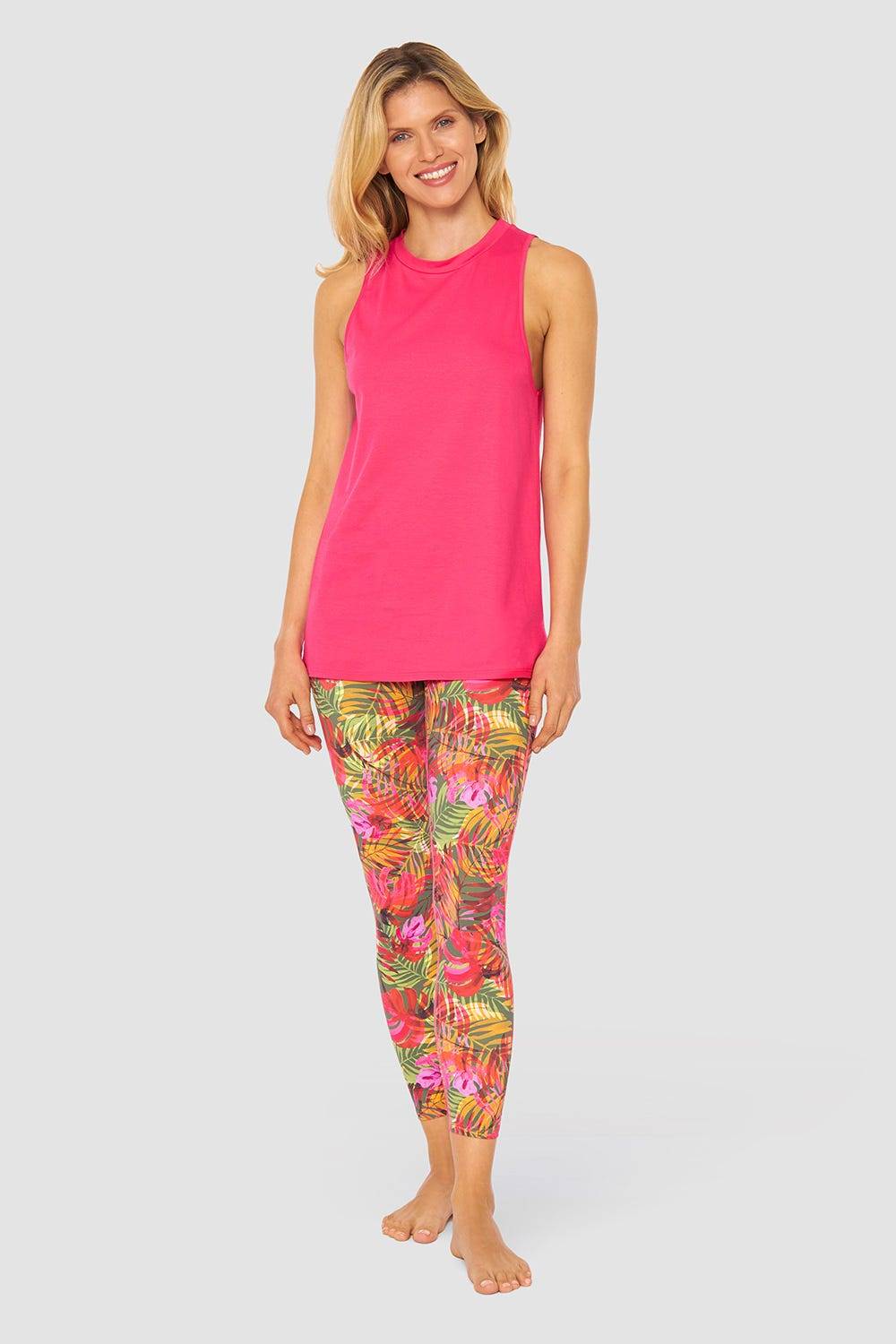 Rösch Y.U Yoga Top mit Schriftzug „just breathe“ Loungewear Sport Mix &amp; Match Baumwolle/ Elasthan Exklusive Angebote