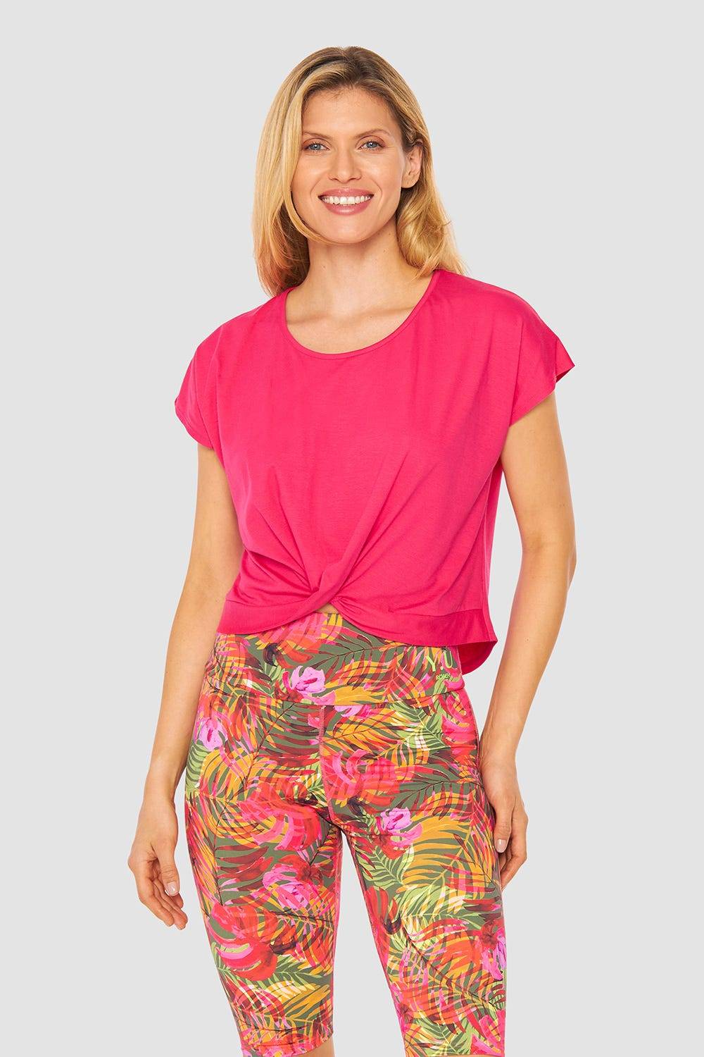 Rösch Y.U Yoga Shirt mit Knoten Loungewear Sport Mix &amp; Match Baumwolle/ Elasthan Blitzangebot