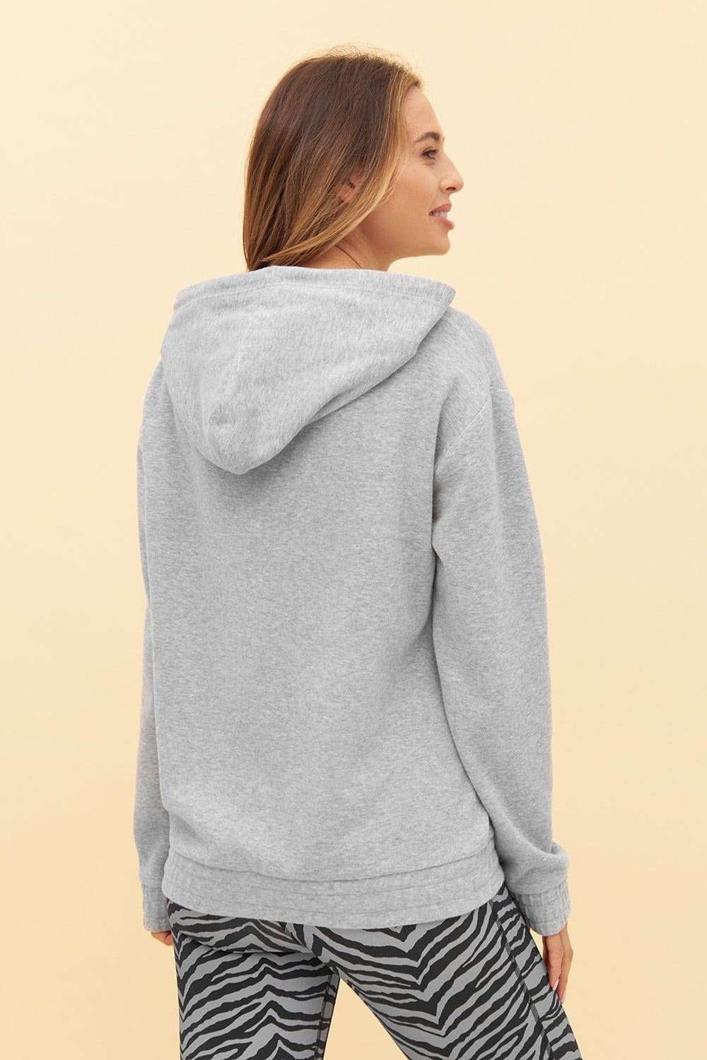Rösch Y.U Yoga Sweatshirt in Grau Hoodie Loungewear Mix &amp; Match Baumwolle/recycled Polyamid Tägliche Deals