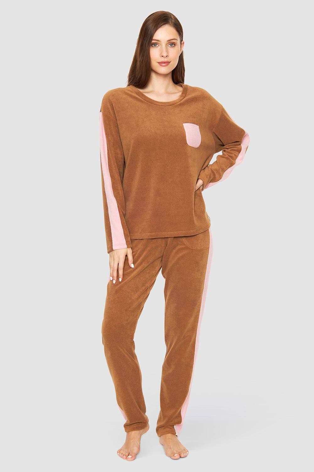 Rösch Shirt mit Kontrastdetails Frottee Baumwolle/Polyester Riesige Ersparnisse