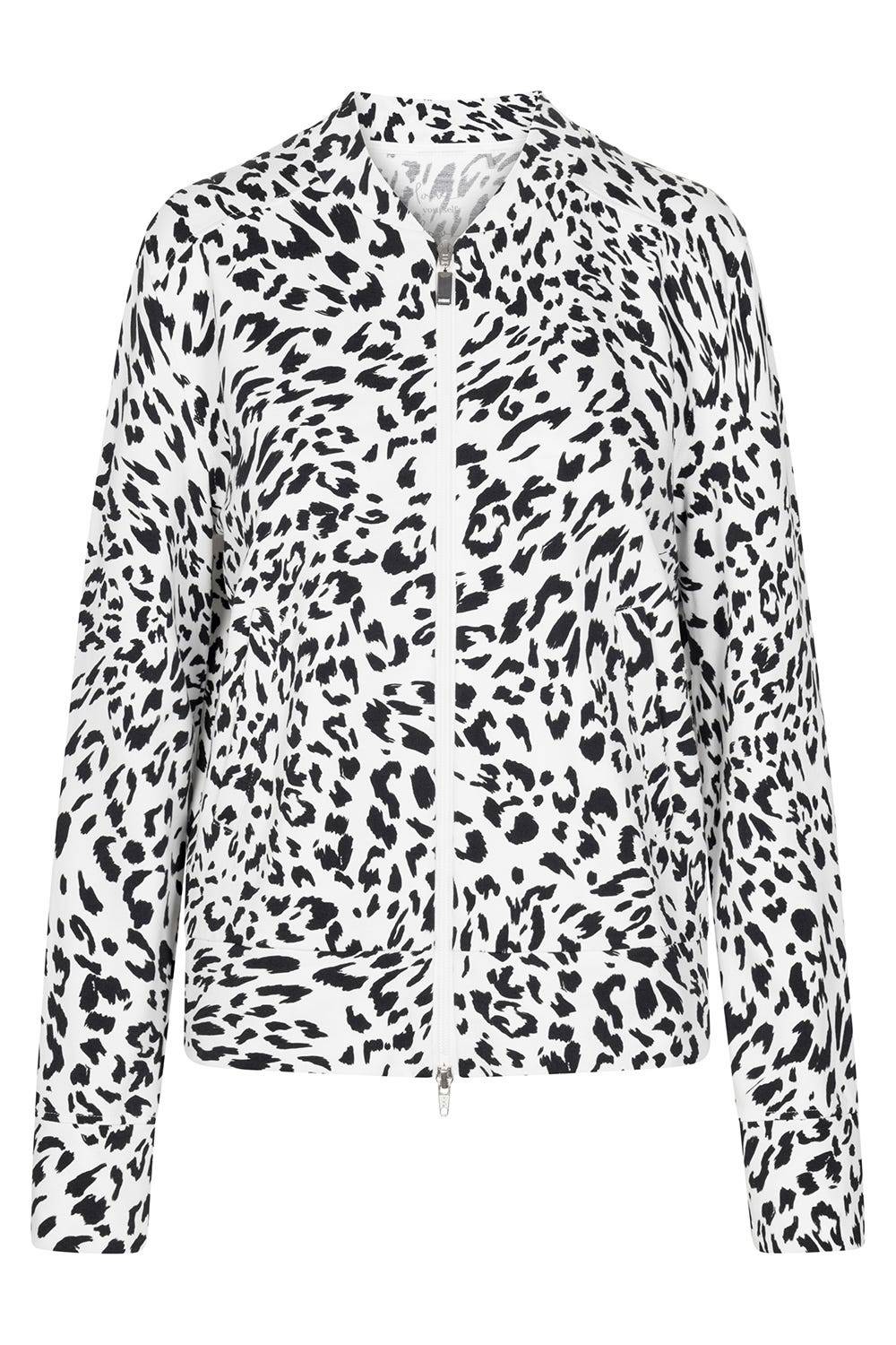 Rösch Sweatjacke im Leo-Muster Baumwolle/Elasthan Super Sparpreis
