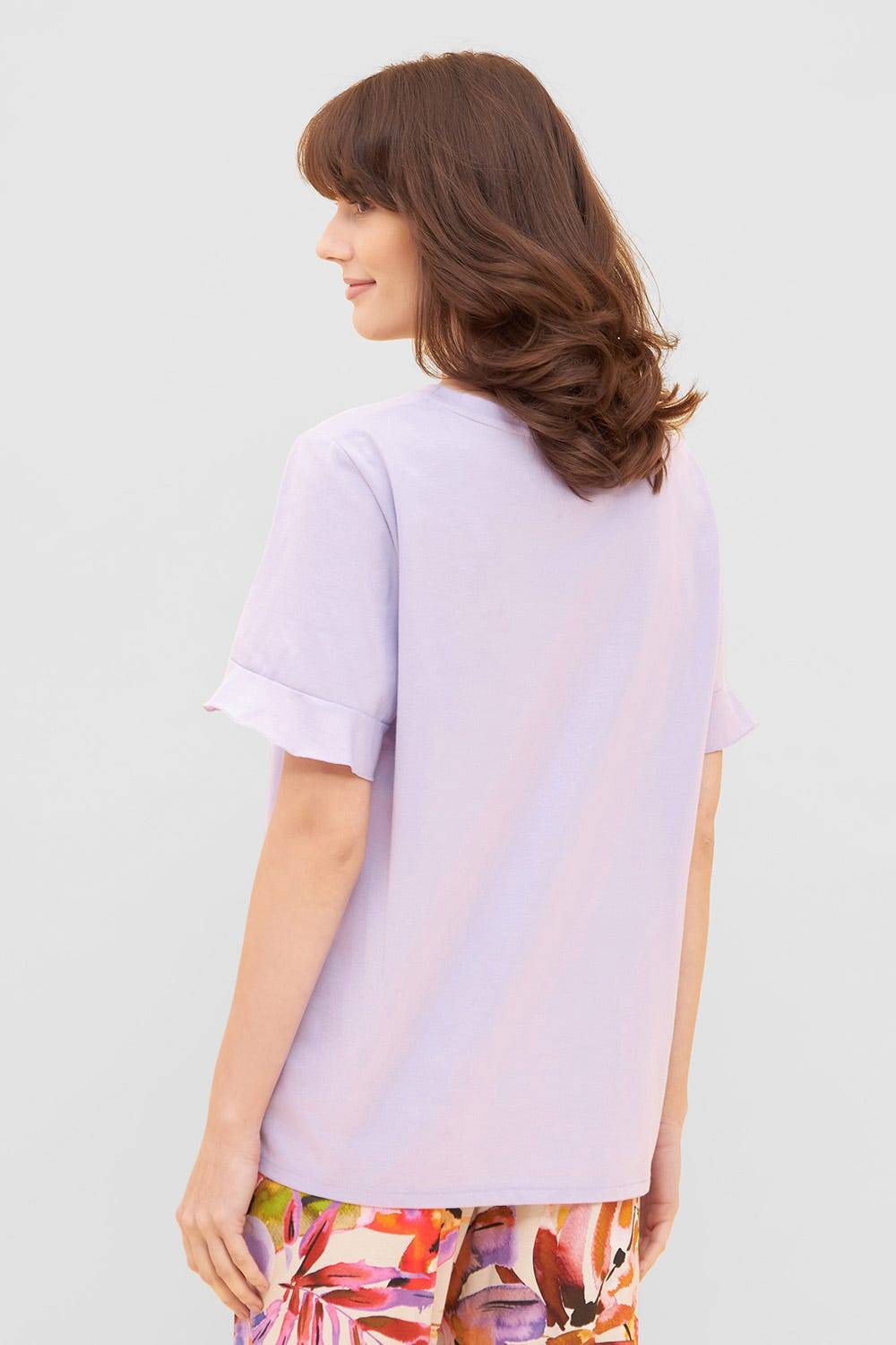 Rösch T-Shirt mit Volants und Stickerei &quot;summer&quot; Mix &amp; Match Viskose/Elasthan Nur noch ein Tag übrig