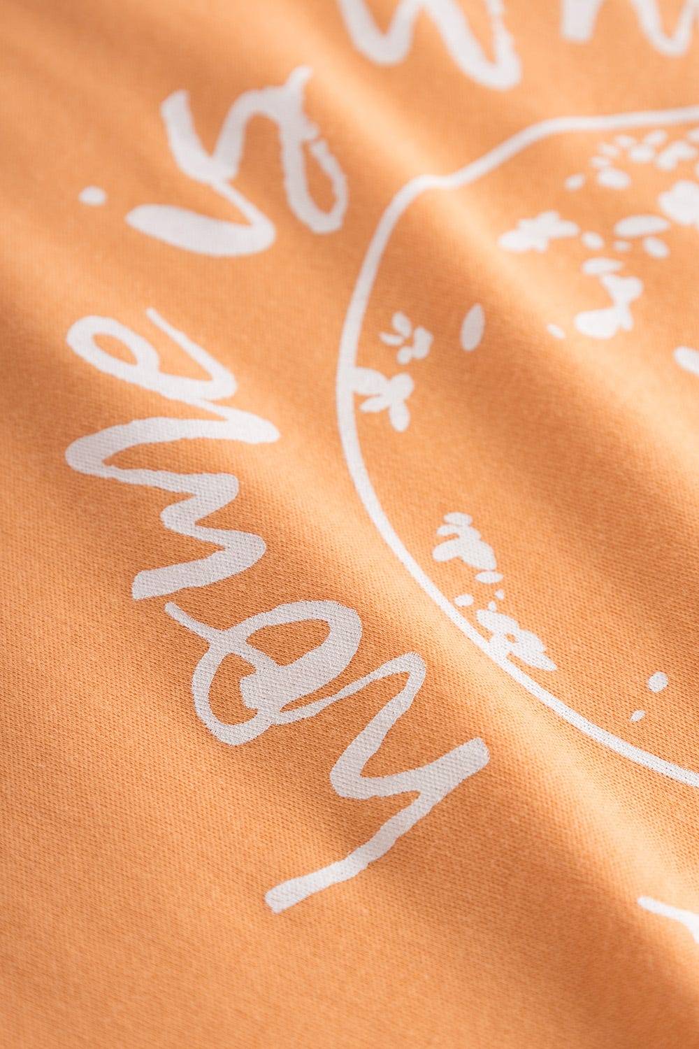 Rösch T-Shirt mit Motivdruck Orange Basic Mix &amp; Match 100% Baumwolle Riesige Rabatte