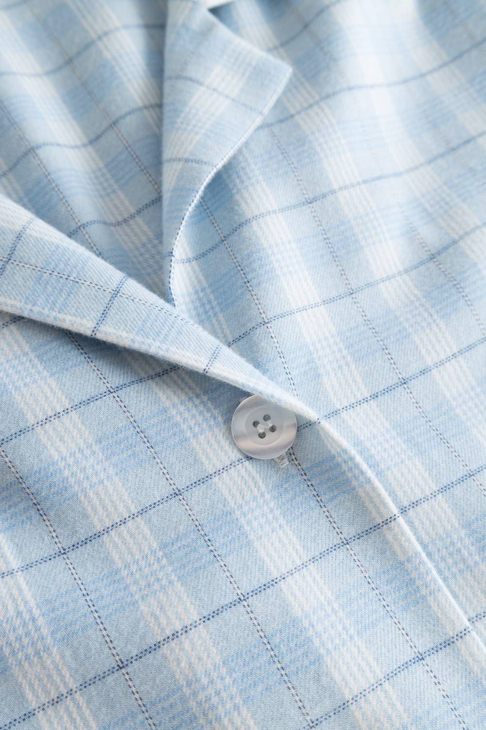 Rösch Pyjama im Herrenhemdstil Flanell 100% Baumwolle Günstiger Verkauf