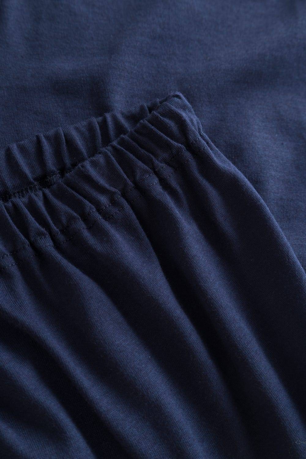 Rösch Pyjama mit Spitzendetails Dunkelblau Baumwolle/Modal Fabrik Onlineshop