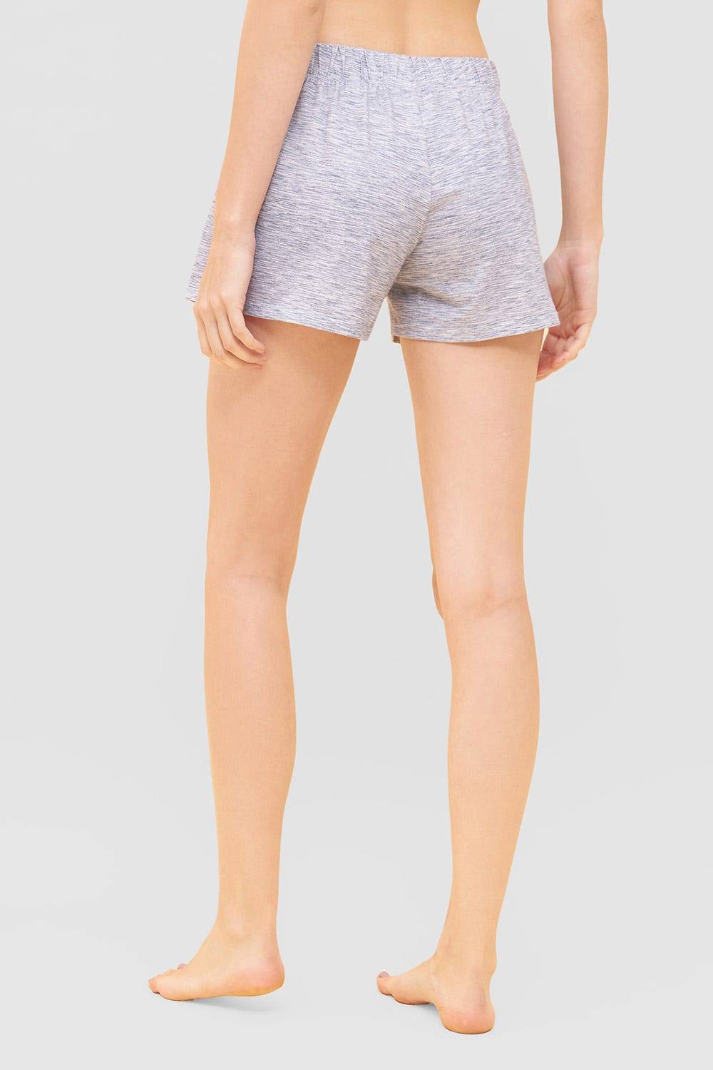 Rösch Shorts in blauer Melange-Optik kurze Hose Mix &amp; Match Bio-Baumwolle/Elasthan Großer Ausverkauf