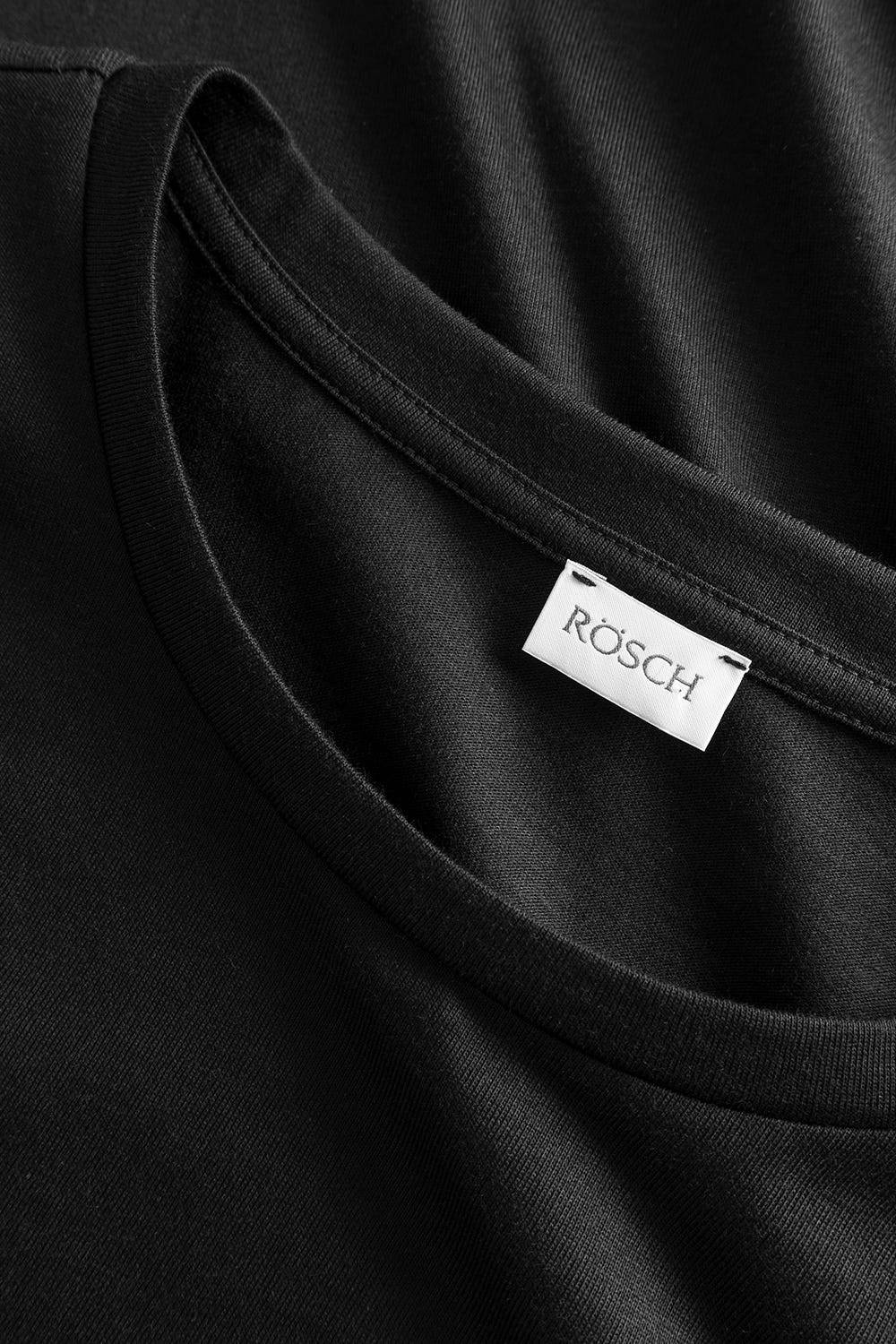Rösch Herren Basic T-Shirt Langarm mit Rundhals Klassisch Baumwolle/Elasthan Osterangebot