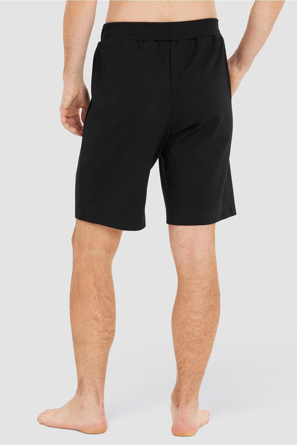 Rösch Herren Loungehose kurz mit Biese Jogginghose Lässig Materialmix Jubiläumsangebot