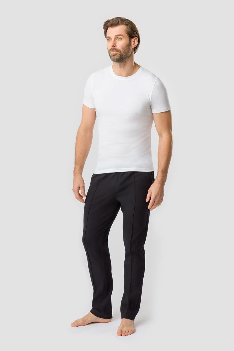 Rösch Herren Loungehose mit Biese Jogginghose Lässig Materialmix Top Angebot