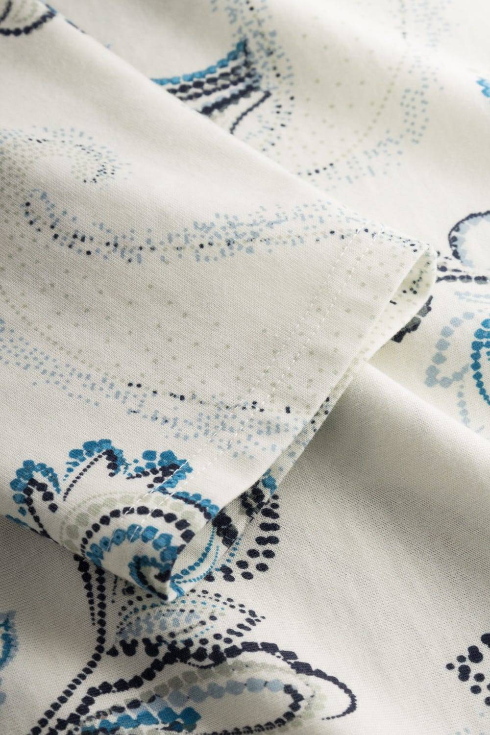 Rösch Pyjama mit Paisleydruck Hellblau Baumwolle/Modal Bestseller