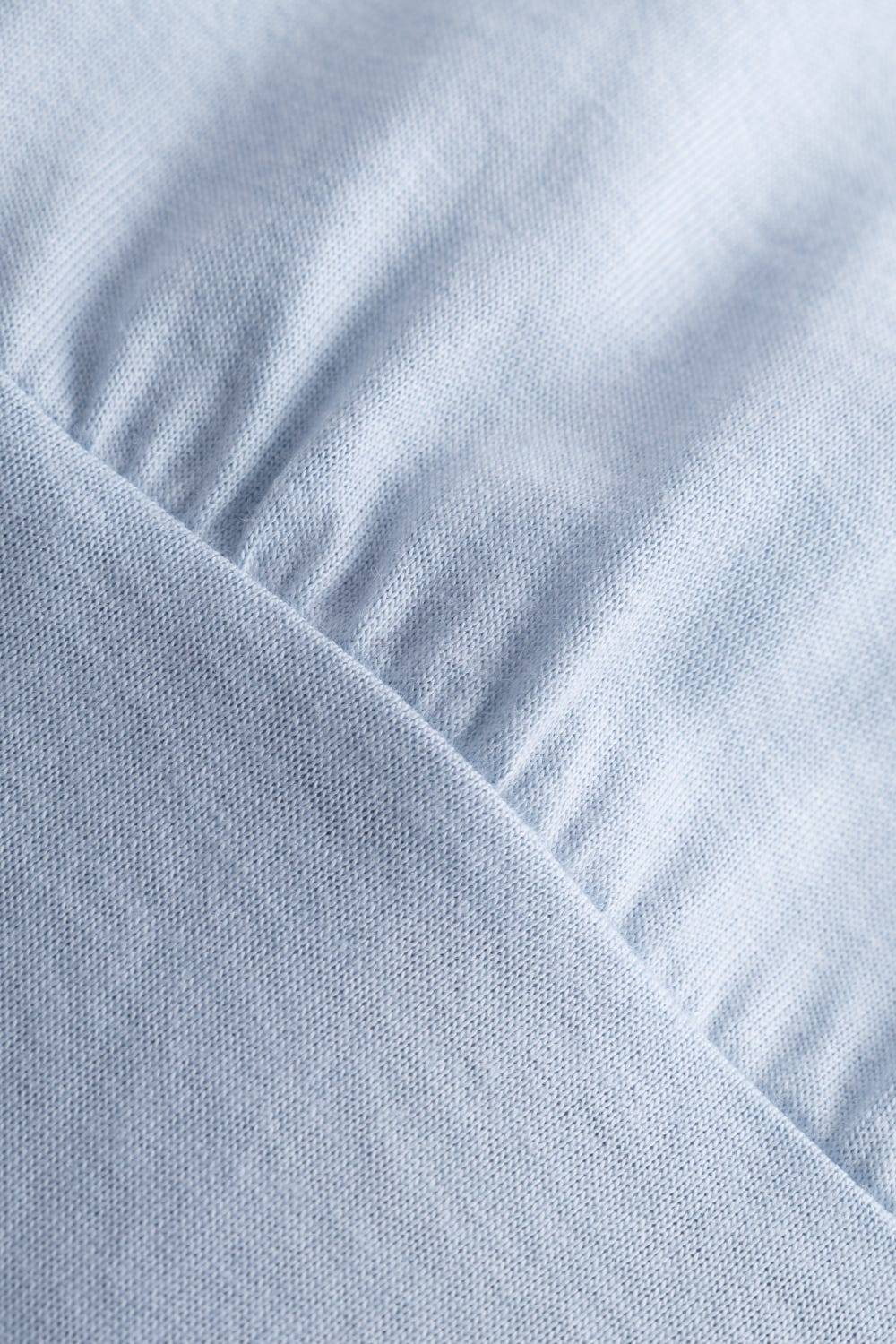 Rösch Pyjama mit Stufenlook Hellblau Baumwolle/Modal Räumungsverkauf
