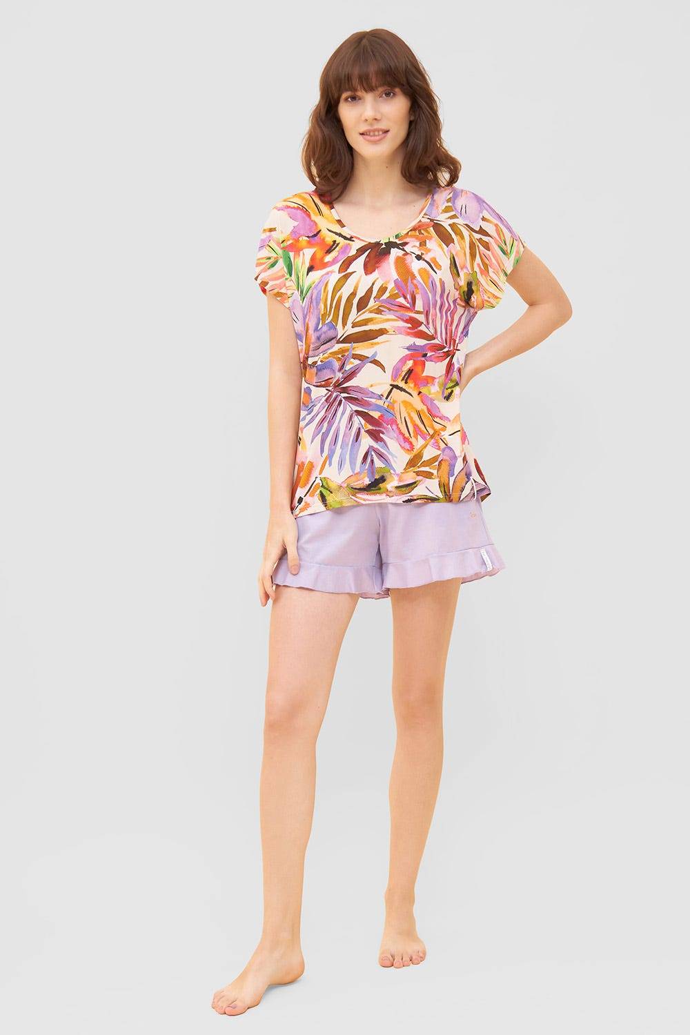 Rösch Shorts mit Volants und Stickerei &quot;summer&quot; Mix &amp; Match Viskose/Elasthan Tägliche Deals