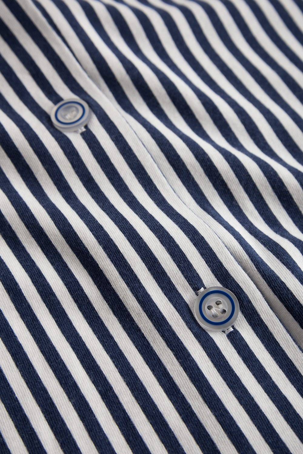 Rösch Pyjama im Streifendruck Herrenhemd-Stil Bermuda Knopfleiste 100% Baumwolle Bis zu 60% Rabatt