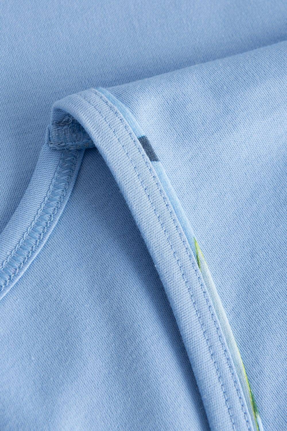 Rösch Pyjama mit tropischem Palmen-Druck 3/4-Hose Paspel Baumwolle/Modal Vierteljährliche Förderung