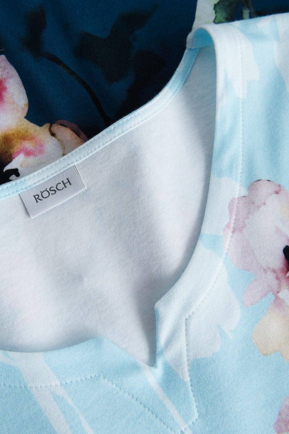 Rösch Pyjama mit platziertem Druck 7/8-Hose Kurzarm Baumwolle/Modal Nur noch ein Tag übrig