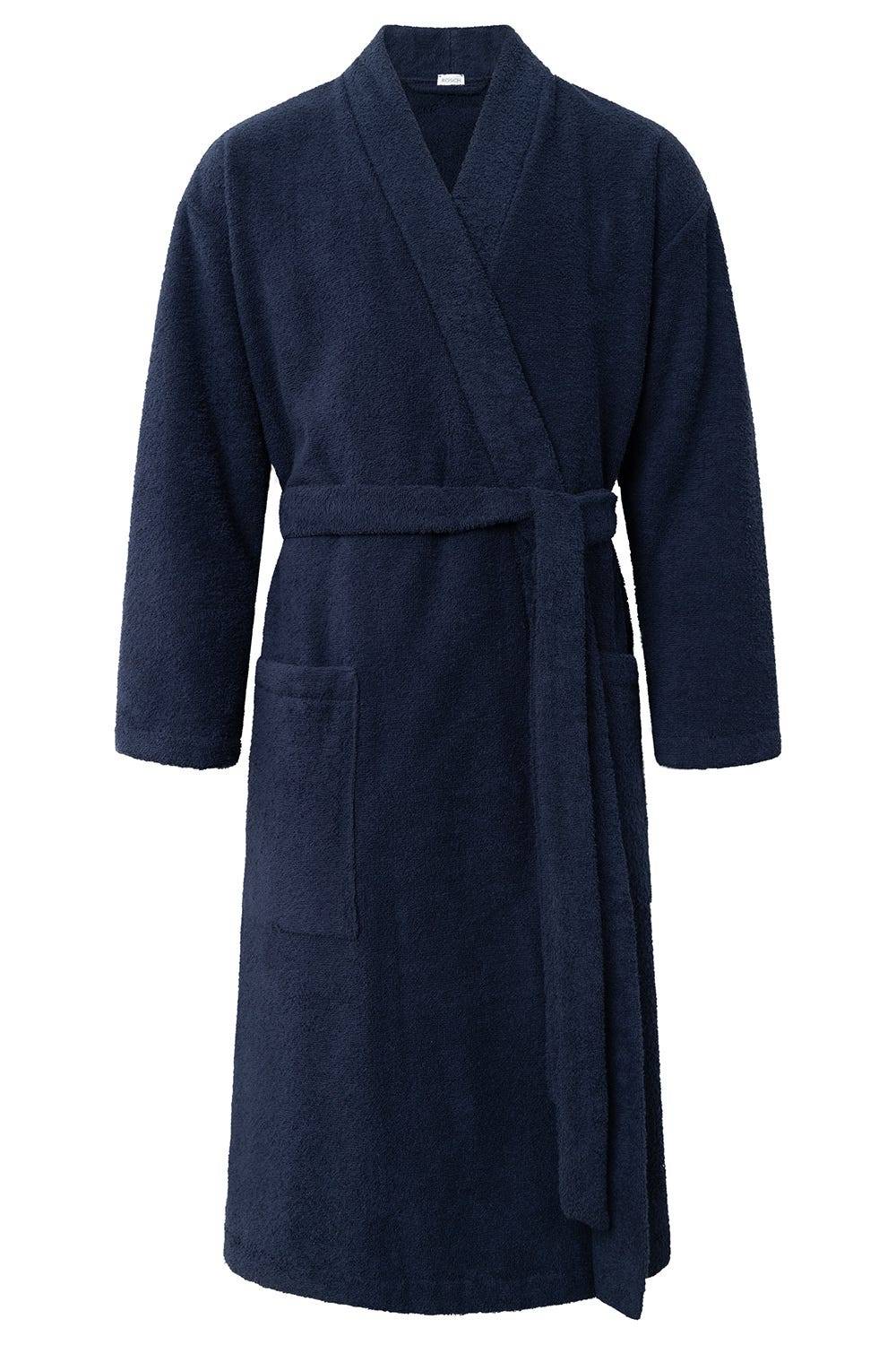 Rösch Herren Bademantel aus Frottee Midi Baumwolle/Polyester Black Friday Preise