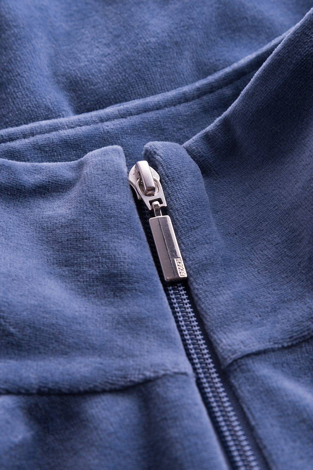 Rösch Hausanzug aus Nicki Blouson-Style sportive Streifen Stickbündchen Baumwolle/Polyester 50% Rabatt für begrenzte Zeit