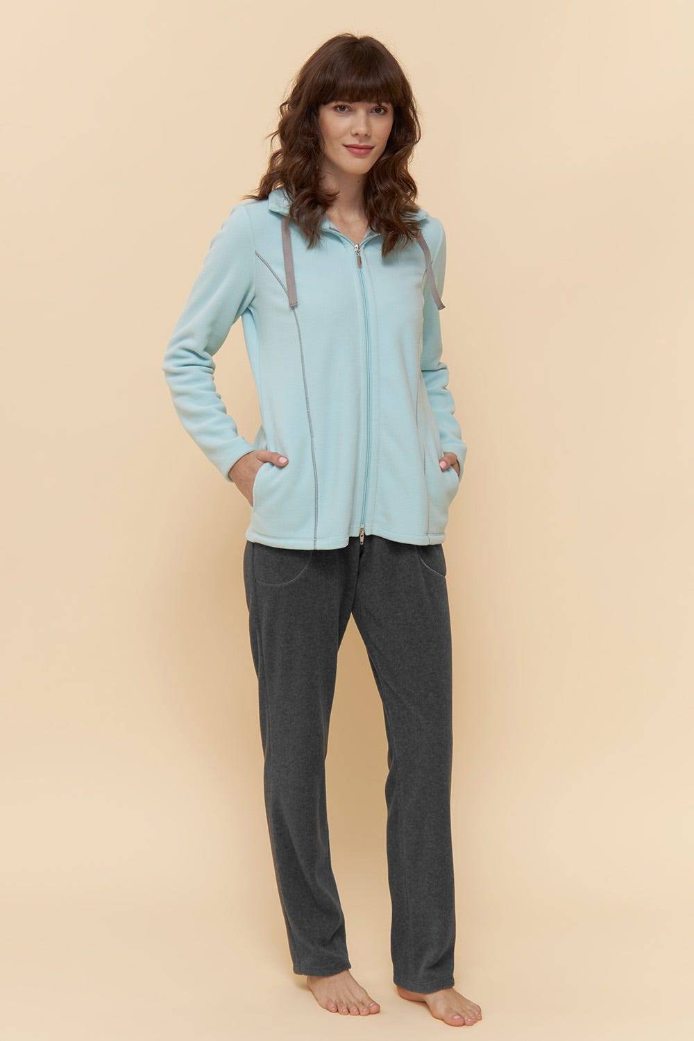 Rösch Hausanzug aus kuscheligem Fleece im Angebot