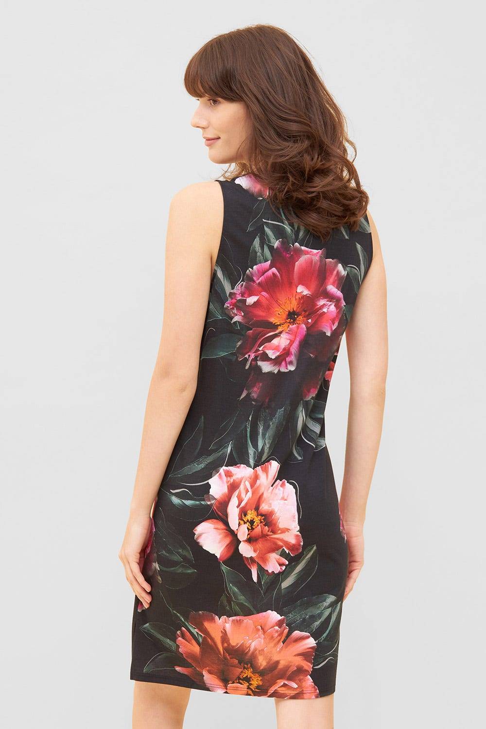 Rösch Nachtkleid im eleganten Blumendruck V-Ausschnitt Ärmellos Baumwolle/Modal Kostenloser Versand