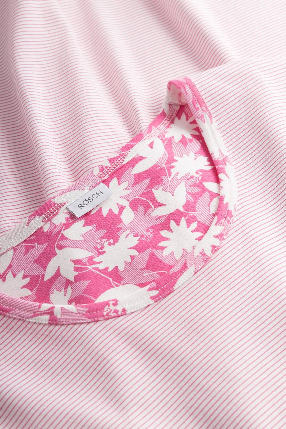 Rösch Nachthemd im Mustermix Brusttasche Winter Warm 100% Baumwolle Fabrikpreis