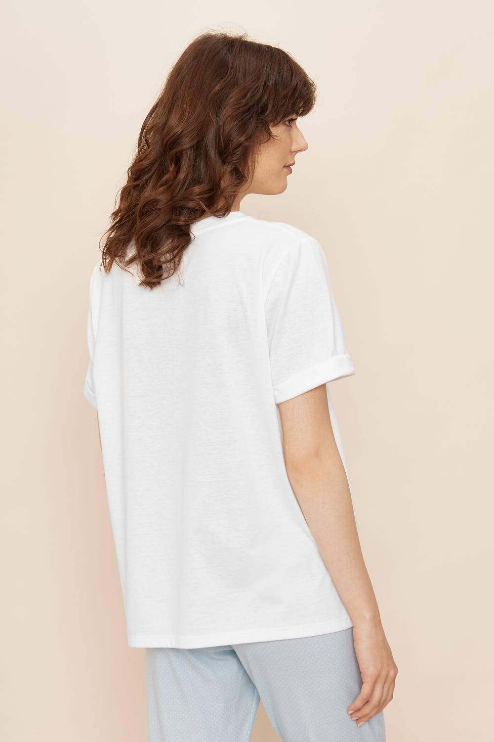 Rösch T-Shirt mit Schriftzug &quot;Save our home&quot; Mix und Match 100% Baumwolle Versandkostenfrei