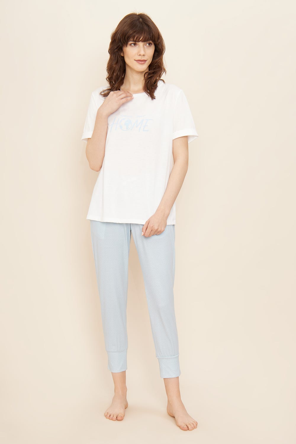 Rösch T-Shirt mit Schriftzug &quot;Save our home&quot; Mix und Match 100% Baumwolle Versandkostenfrei