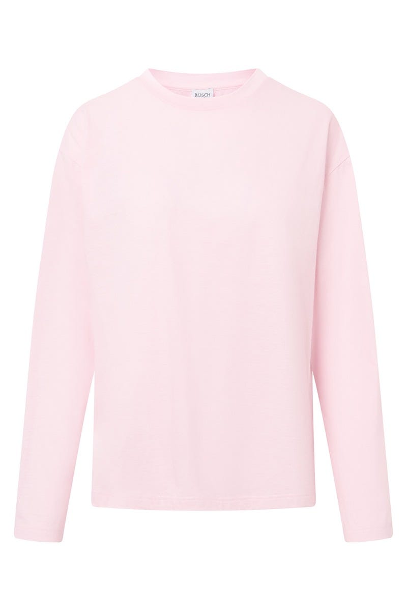Rösch Basic Pyjamashirt Langarm im sportiven Look Begrenztes Angebot