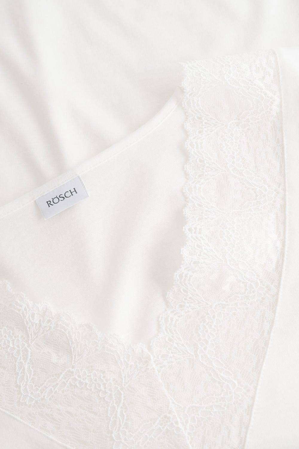 Rösch Pyjama mit eleganten Spitzen-Details einfarbig romantisch verspielt Baumwolle/Modal Neueste Mode