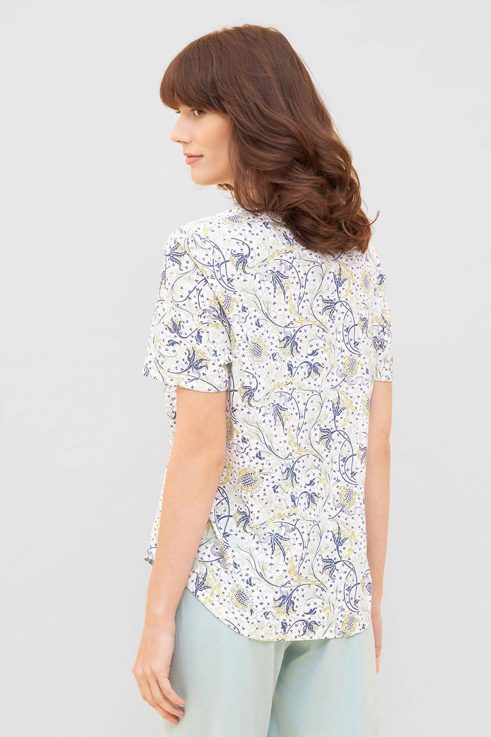 Rösch Basic T-Shirt Kurzarm im floralen Ornament-Print Mix &amp; Match 1884807 Blitzangebot