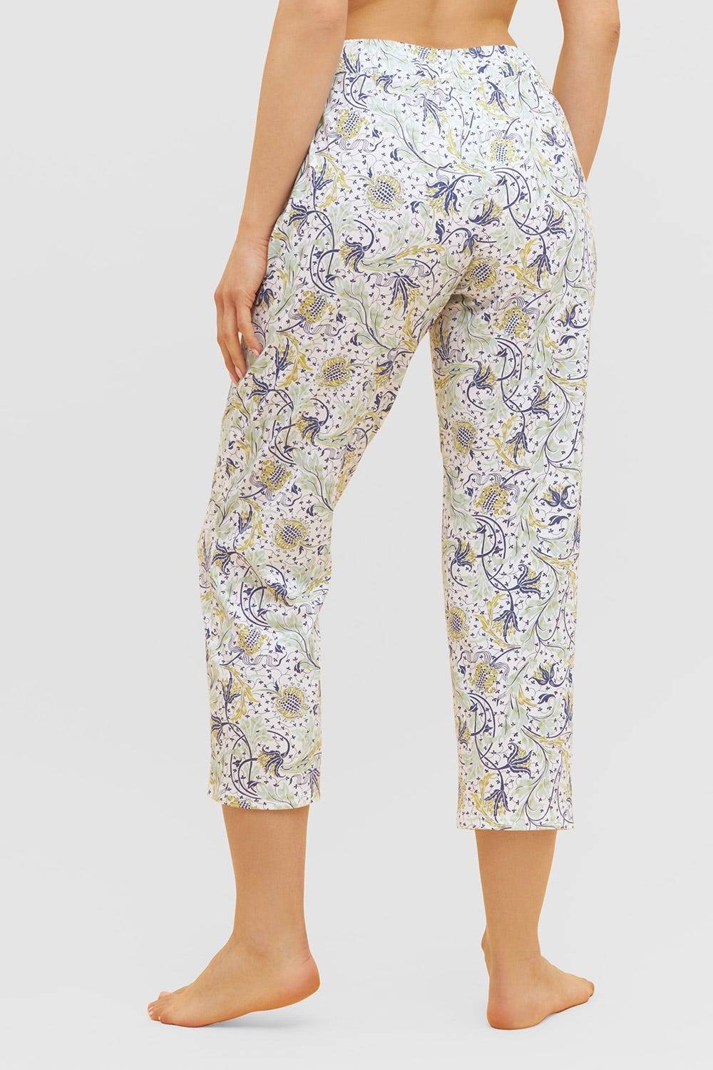Rösch Basic 7/8-Pyjamahose im floralen Ornament-Print Mix &amp; Match 1884809 Bestseller