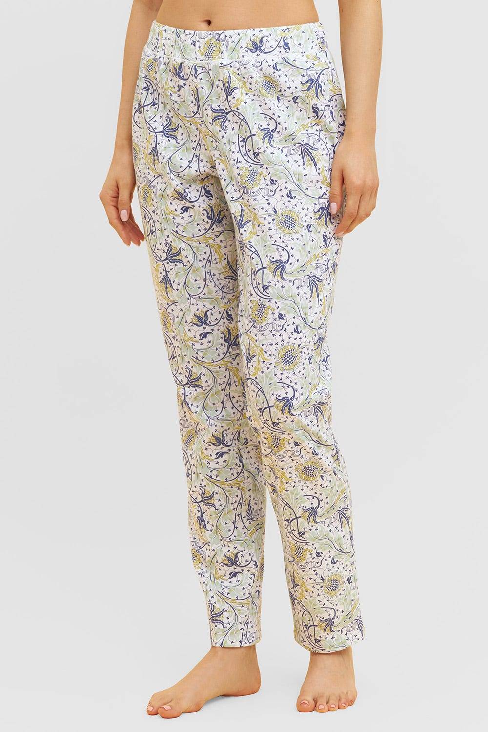 Rösch Basic Pyjamahose lang im floralen Ornament-Print Mix &amp; Match 1884808 Saisonale Angebote