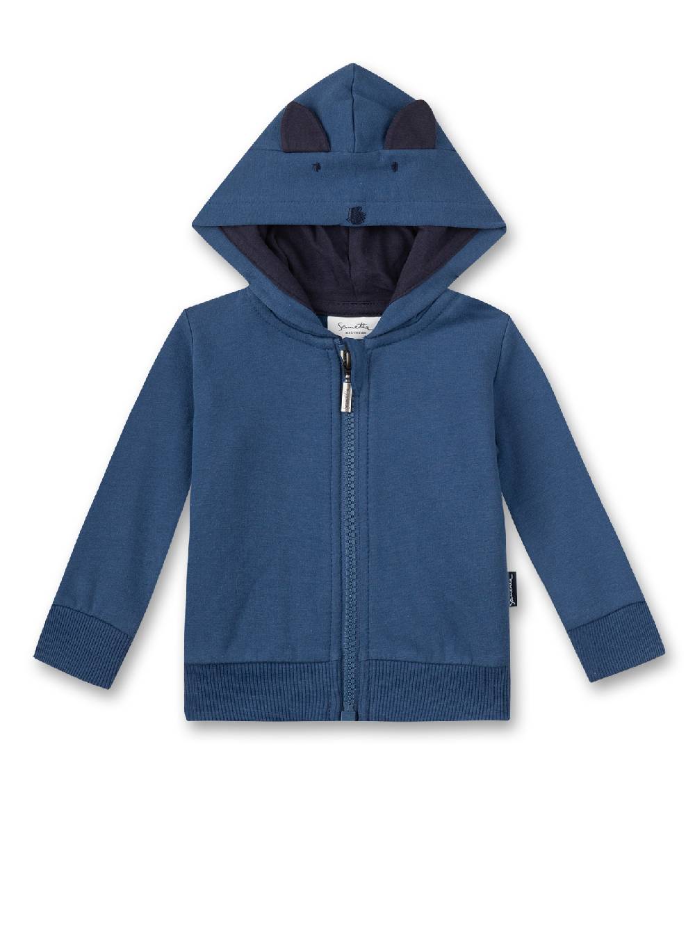 Sanetta Jungen-Sweatjacke mit Kapuze Blau Wochenangebot