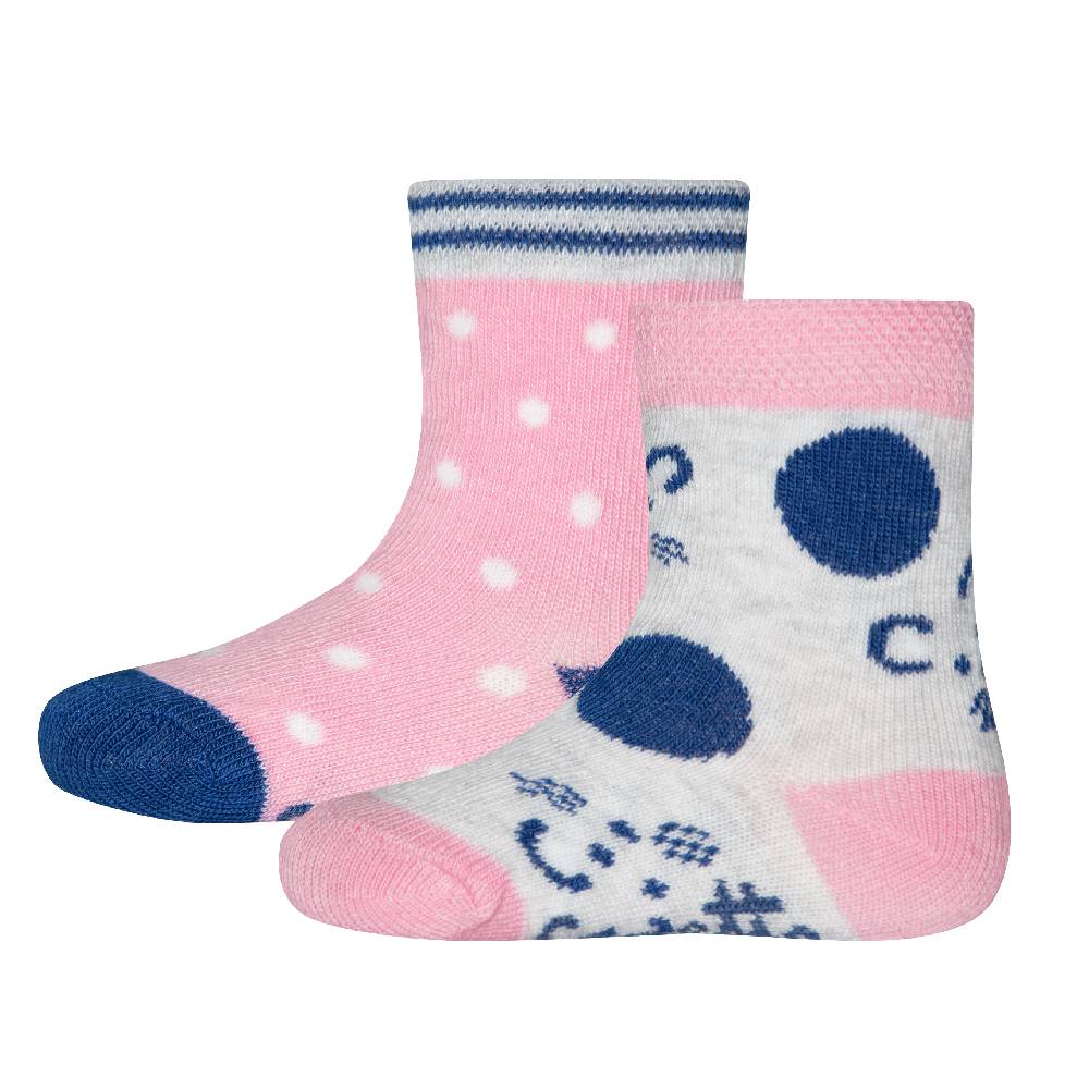 Sanetta Mädchen-Socken (Doppelpack) Graumelange und Pink Bis zu 60% Rabatt