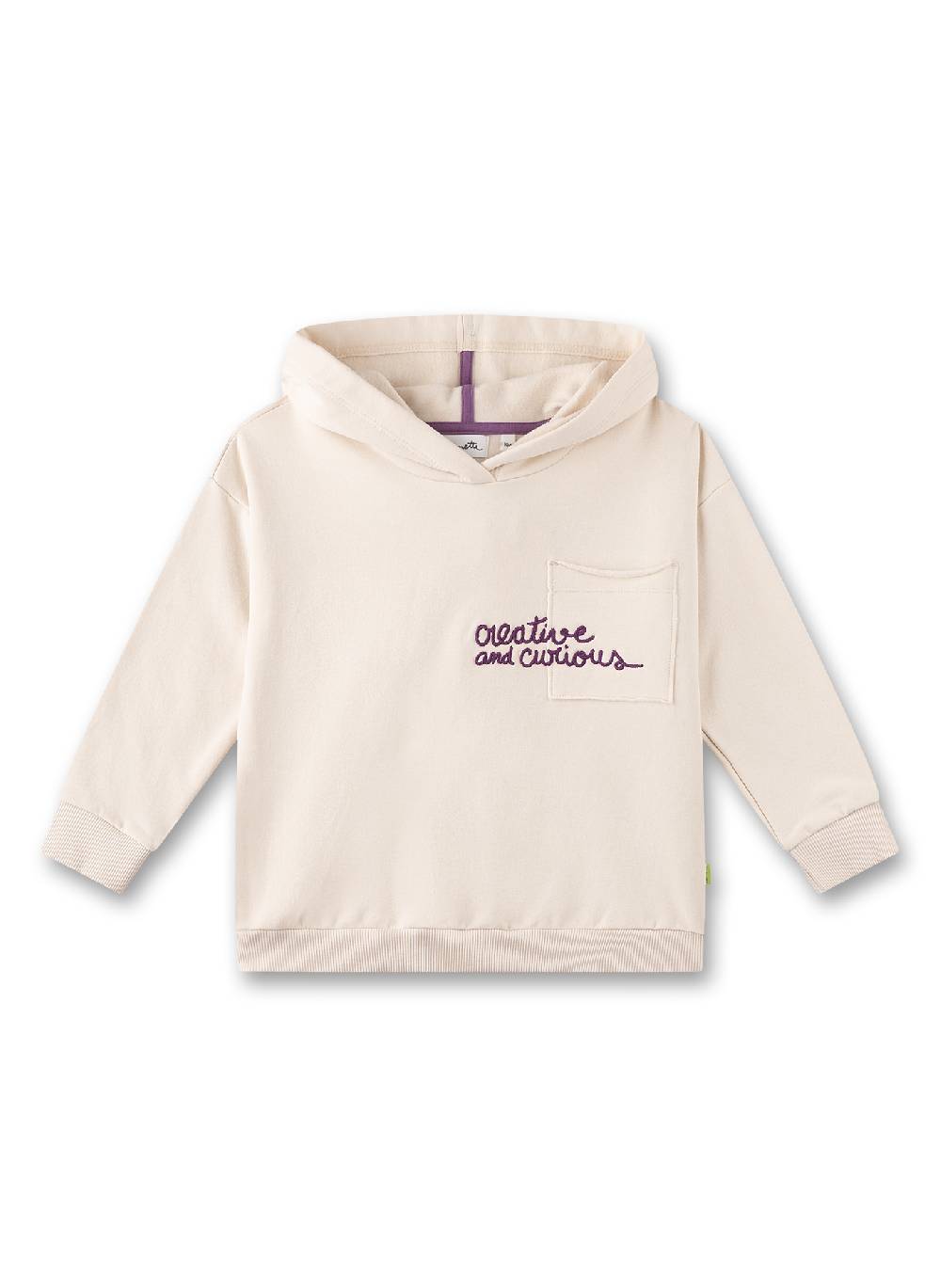 Sanetta Mädchen-Kapuzensweatshirt Beige Günstig kaufen