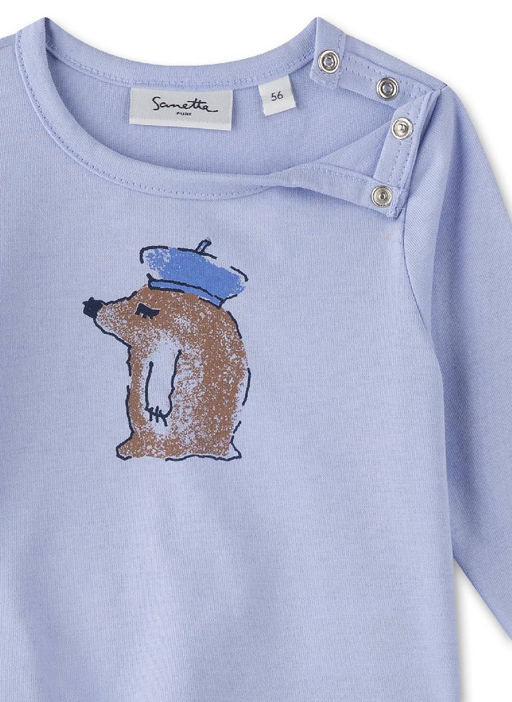 Sanetta Mädchen-Langarmshirt Blau Großer Ausverkauf