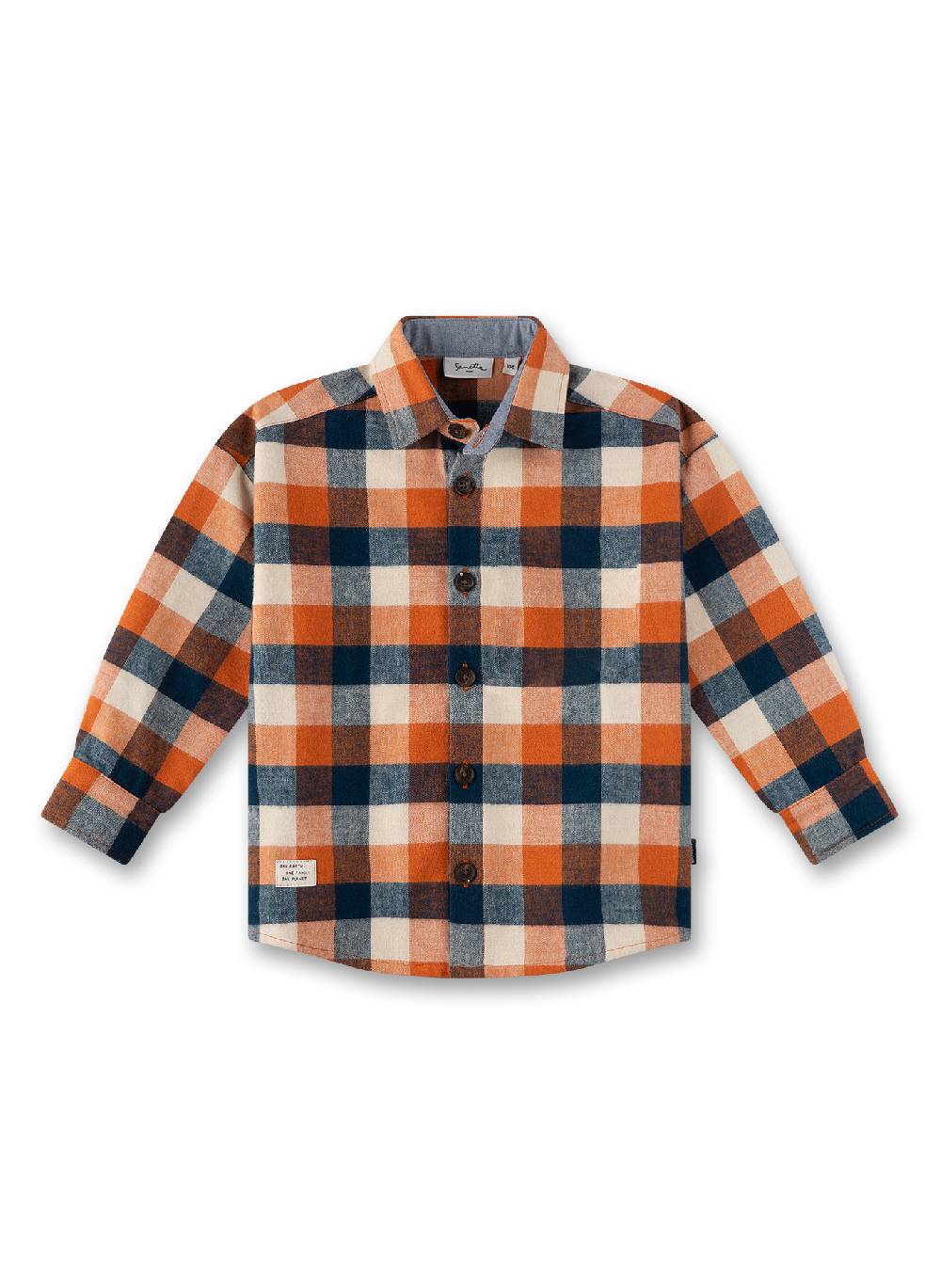 Sanetta Jungen-Hemd Orange Exklusive Angebote
