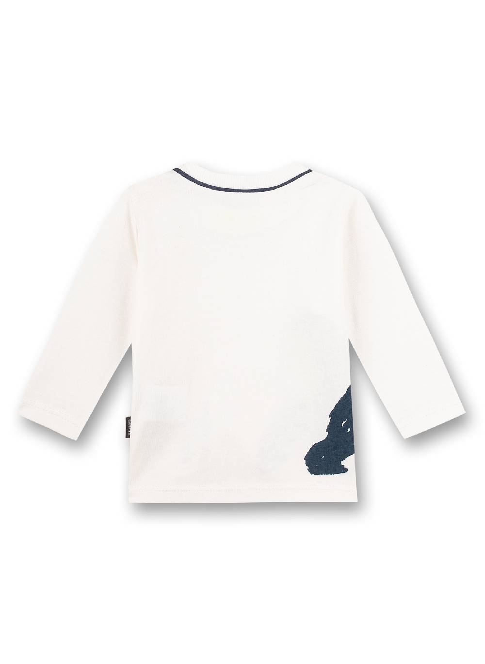 Sanetta Jungen-Shirt langarm Off-White Monkey Funky Preisnachlass